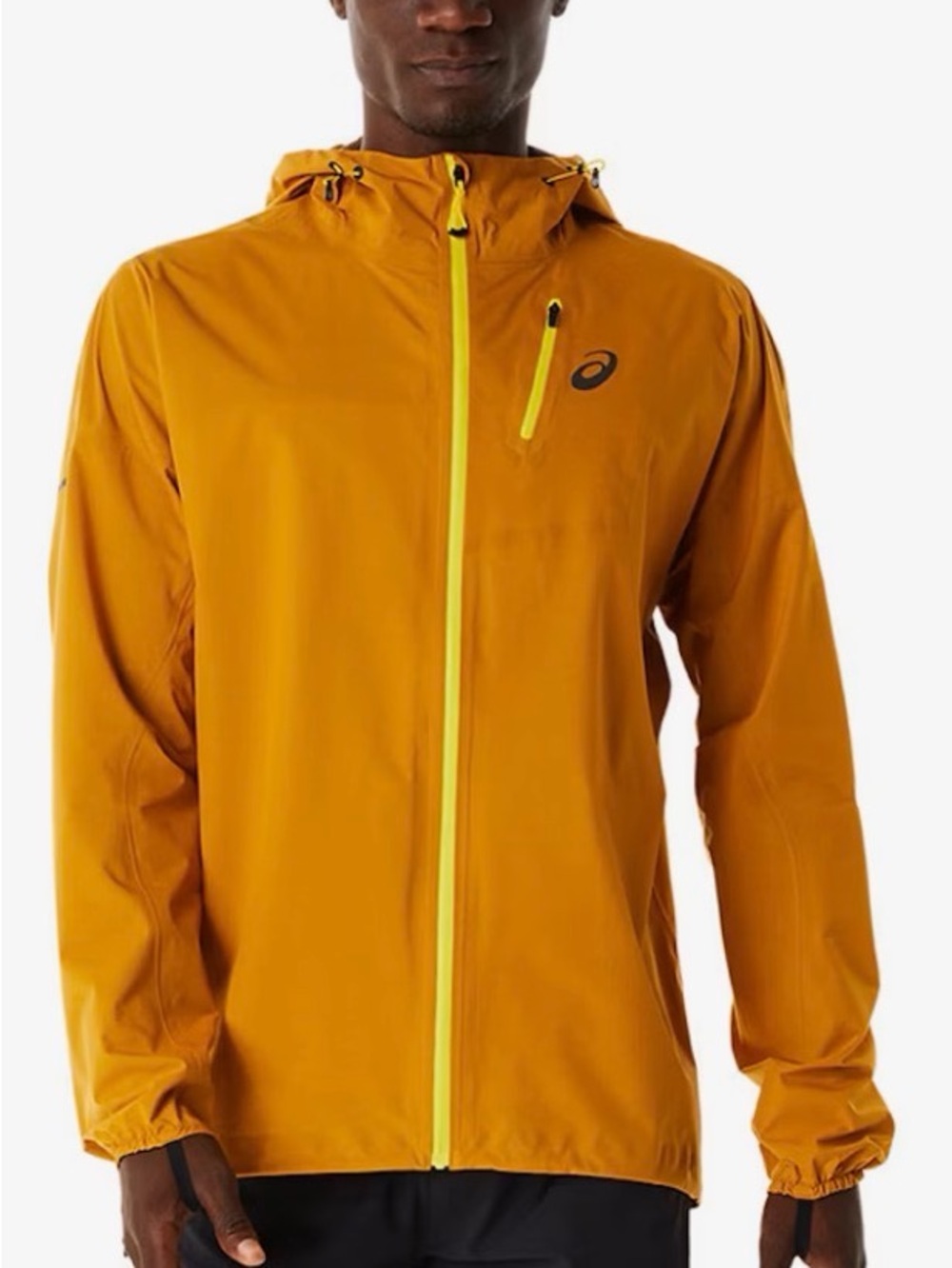 ASICS Waterproof Running Jacket – Men’s Size L – Bright Yellow